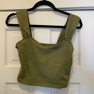 Olive Green Women's Crop Top
